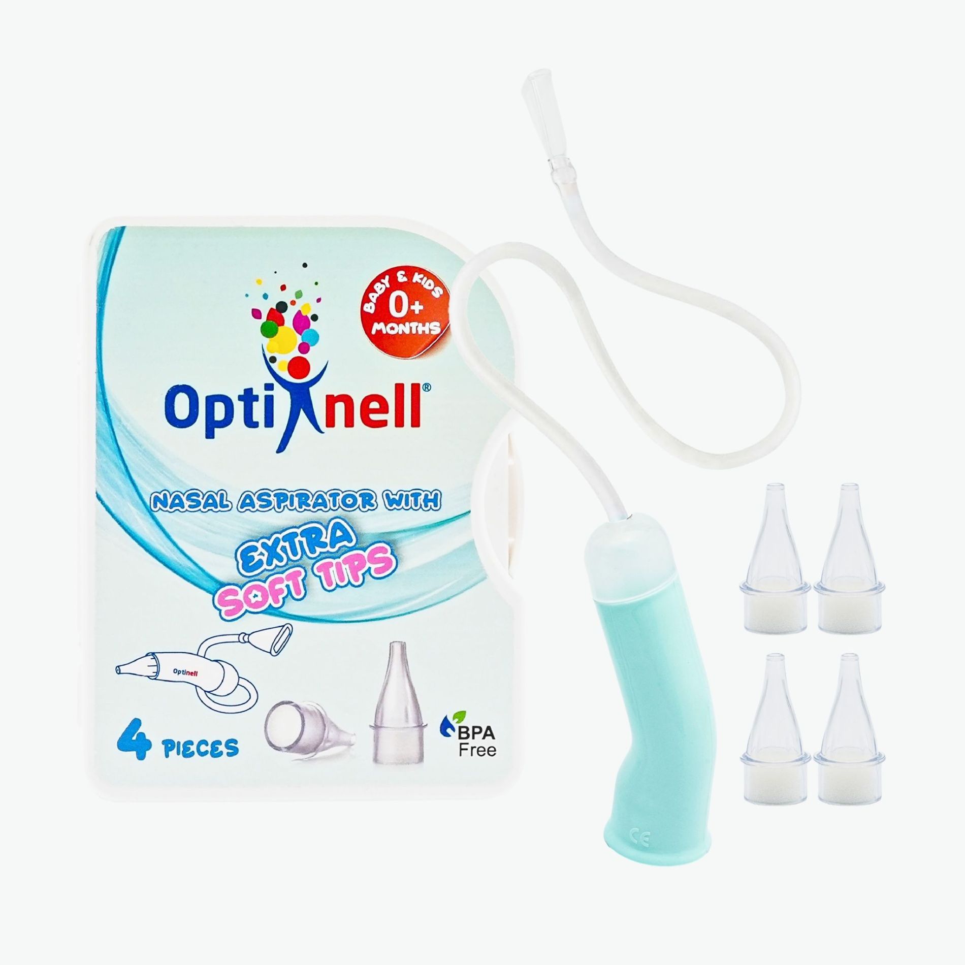 OPTİNELL Nazal Burun Aspiratörü ve Yedek Ucu Extra Soft Tips 4 pcs